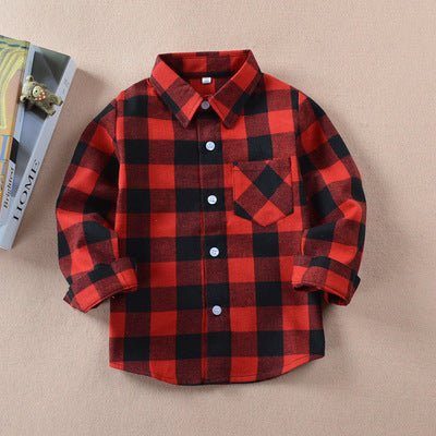 check shirt boy-Check shirt boy-shopluxelook.store