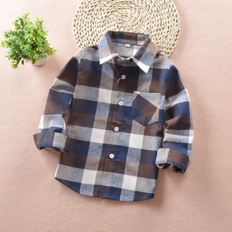 check shirt boy-Check shirt boy-shopluxelook.store