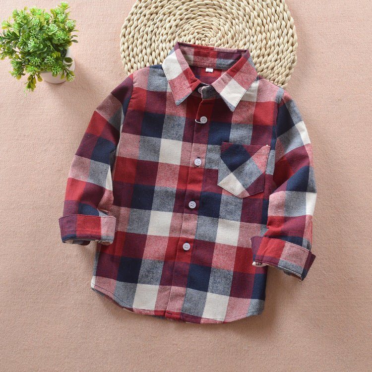 check shirt boy-Check shirt boy-shopluxelook.store