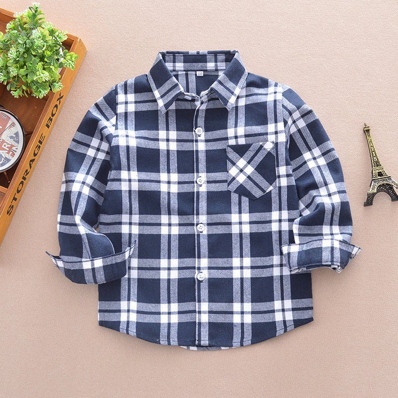 check shirt boy-Check shirt boy-shopluxelook.store