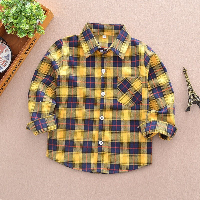 check shirt boy-Check shirt boy-shopluxelook.store