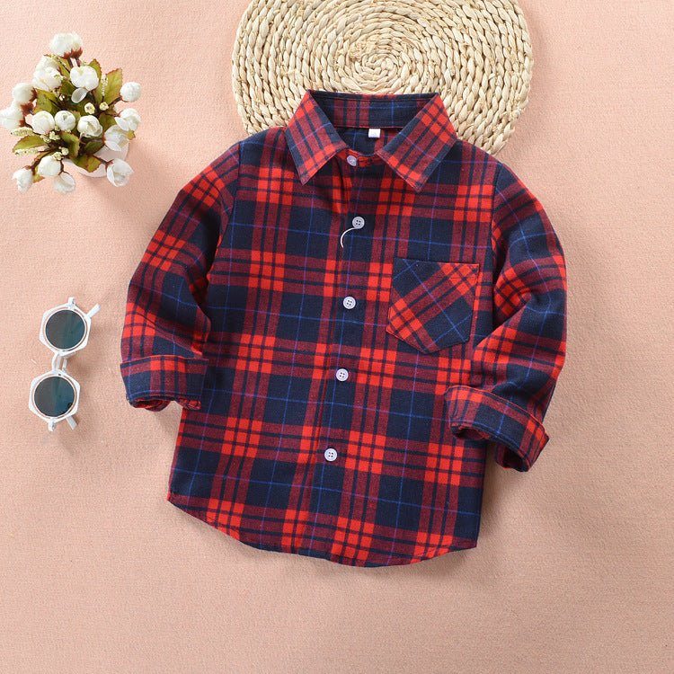 check shirt boy-Check shirt boy-shopluxelook.store