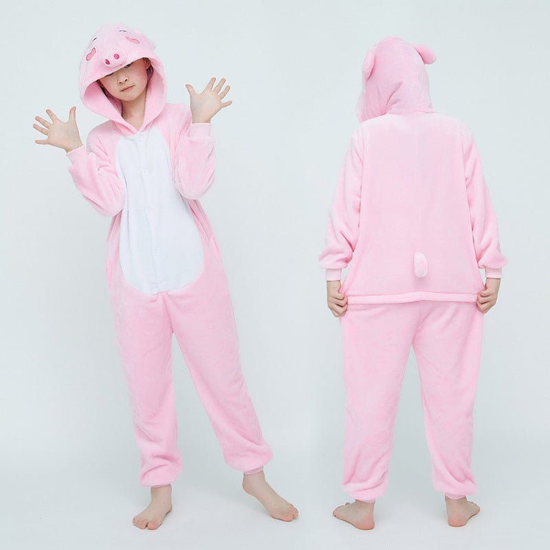 children cartoon animal pajamas-Children Cartoon Animal One Piece Pajamas-shopluxelook.store