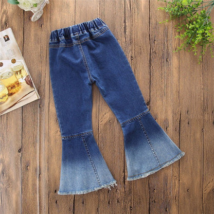 Children Fashion Jeans With Color Matching Horn - Luxury 0 by Shop Luxe Look