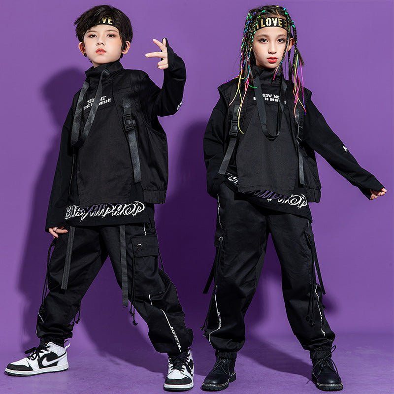 Children Hip - hop Trendy Clothes Dark Costume - Luxury 0 by Shop Luxe Look