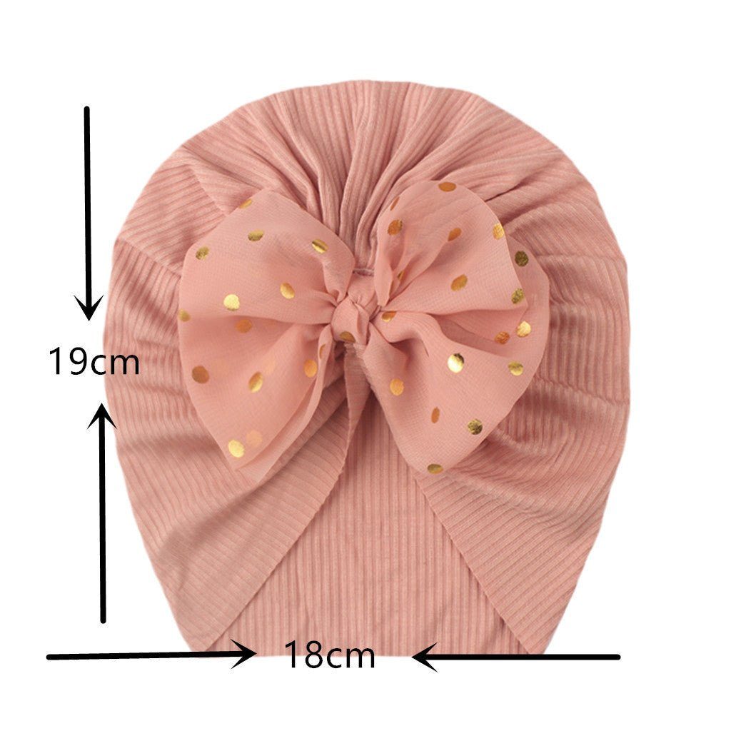 Children's Bow Knot Pullover Hat Baotou - Luxury 0 by Shop Luxe Look