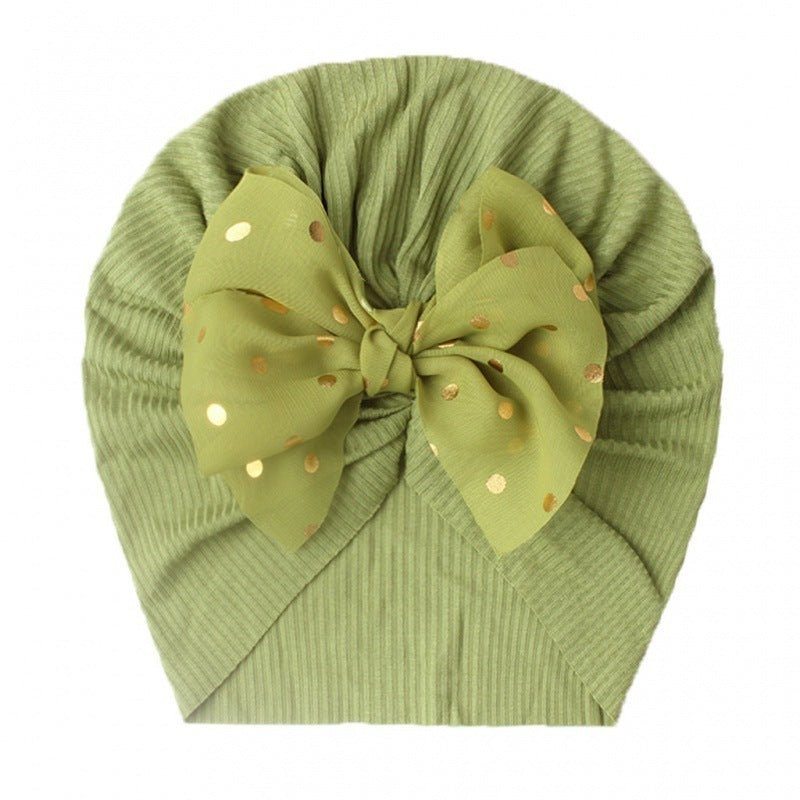 Children's Bow Knot Pullover Hat Baotou - Luxury 0 by Shop Luxe Look