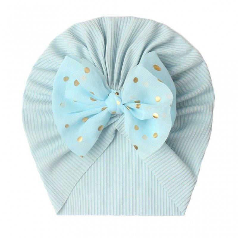 Children's Bow Knot Pullover Hat Baotou - Luxury 0 by Shop Luxe Look