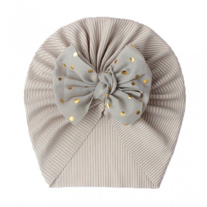 Children's Bow Knot Pullover Hat Baotou - Luxury 0 by Shop Luxe Look