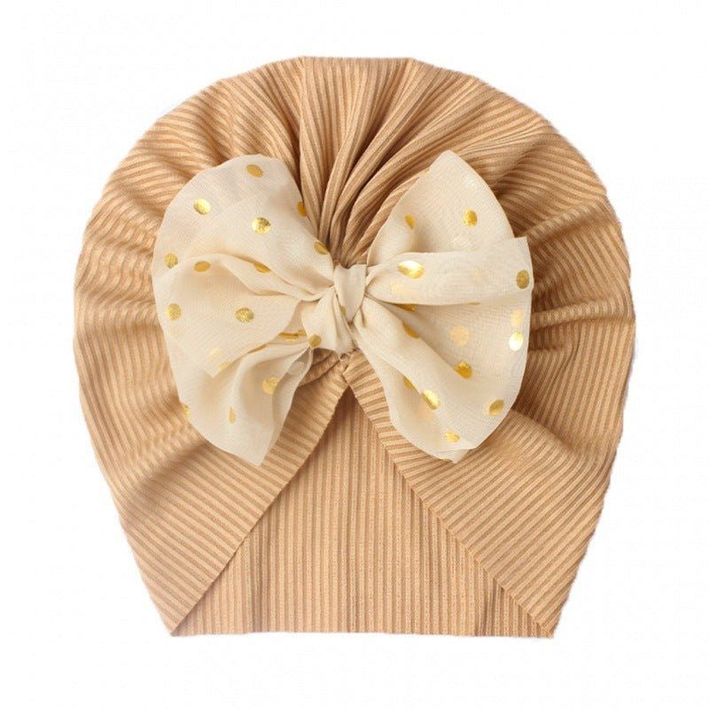 childrens bow knot pullover hat-Children's Bow Knot Pullover Hat Baotou-shopluxelook.store