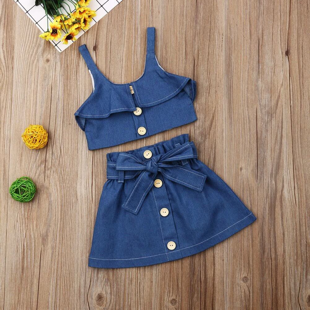 girls suspender skirt-Children's clothing girls suspender skirt-shopluxelook.store