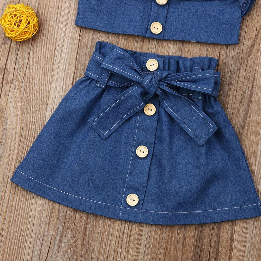 girls suspender skirt-Children's clothing girls suspender skirt-shopluxelook.store