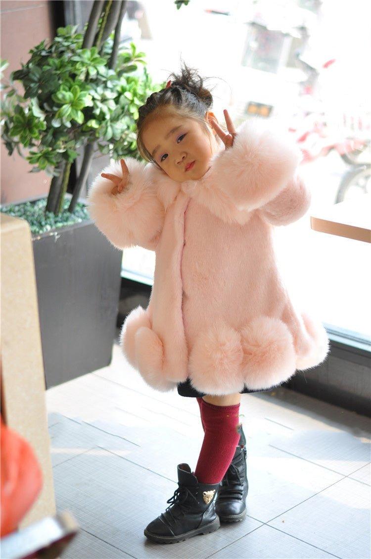 children's faux fur coat-Children's Faux Fur Coat Parent-Child Coat-shopluxelook.store