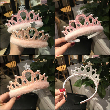 Children's Hair Accessories New Sequined Crystal Crown Girls - Luxury 0 by Shop Luxe Look