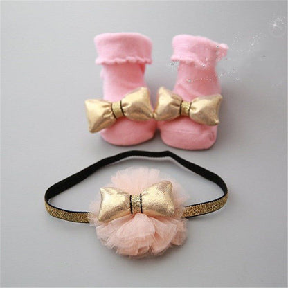 Children's short socks headband accessories - Luxury 0 by Shop Luxe Look