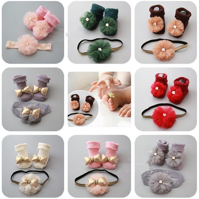 childrens short socks-Children's short socks headband accessories-shopluxelook.store