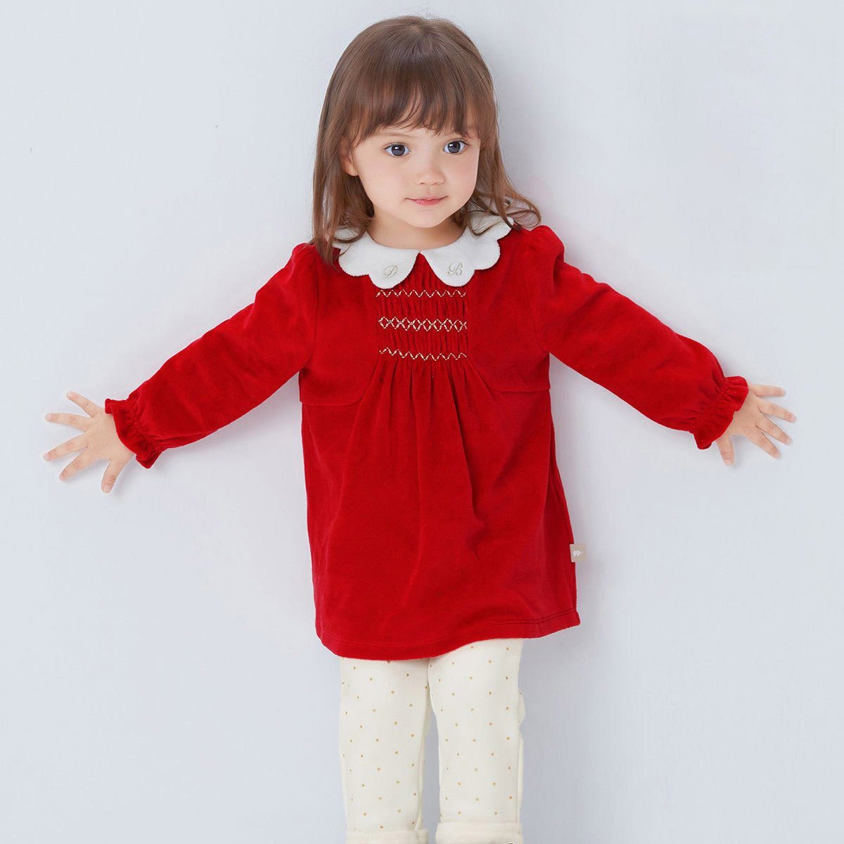 Children's Suit Baby Girl Western Style Two - piece Plus Velvet Clothes - Luxury 0 by Shop Luxe Look