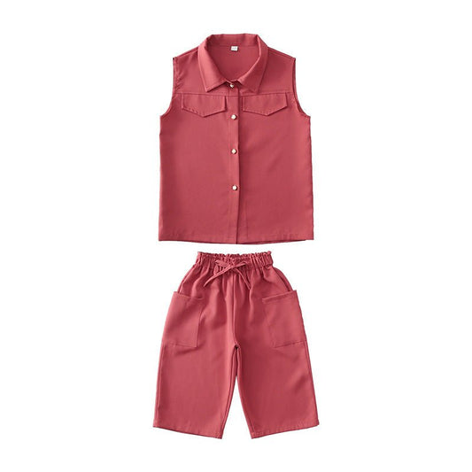 Children'S Summer Sports Big Clothing Girl Korean Version-shopluxelook.store