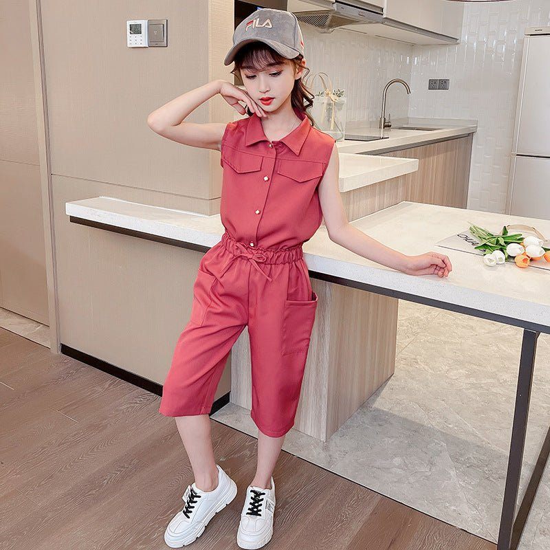 Children'S Summer Sports Big Clothing Girl Korean Version - Luxury 0 by Shop Luxe Look