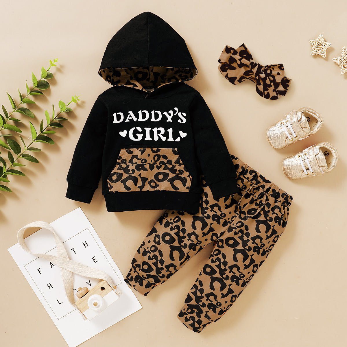 letter print hooded leopard print trousers-Clothes Letter Print Hooded Leopard-print Trousers-shopluxelook.store