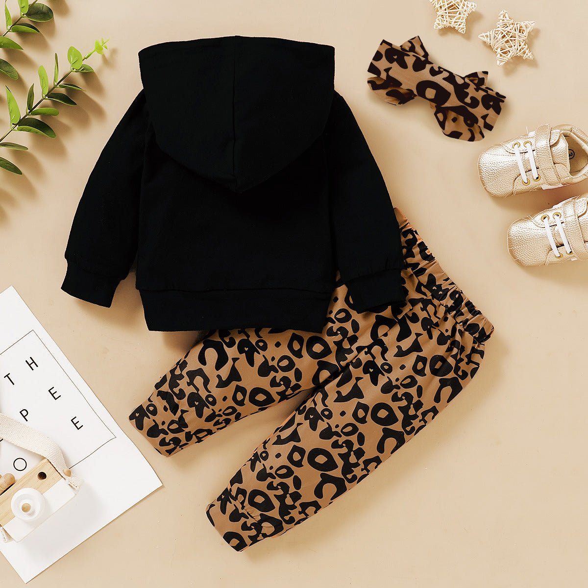 letter print hooded leopard print trousers-Clothes Letter Print Hooded Leopard-print Trousers-shopluxelook.store