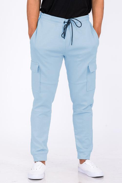 Cotton Blend Cargo Joggers-shopluxelook.store