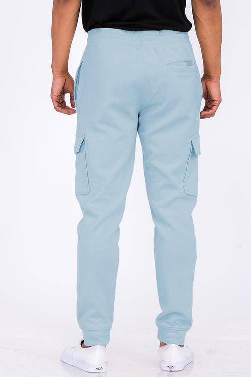 Cotton Blend Cargo Joggers-shopluxelook.store