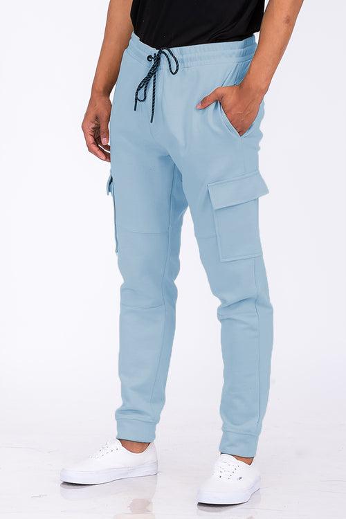 cotton blend cargo joggers-Cotton Blend Cargo Joggers-shopluxelook.store