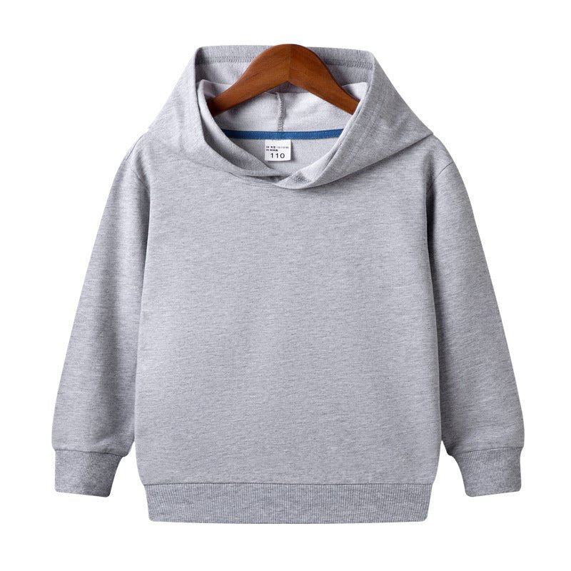 Customized Pure Cotton Hooded Blank Sweater For Middle And Small Children-shopluxelook.store