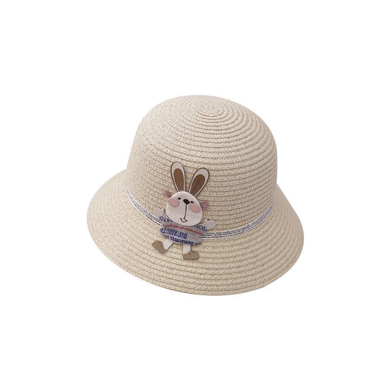 cute rabbit decoration bag-Cute Rabbit Decoration Bag Two-Piece Straw Hat-shopluxelook.store