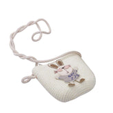 Cute Rabbit Decoration Bag Two - Piece Straw Hat - Luxury 0 by Shop Luxe Look