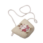 Cute Rabbit Decoration Bag Two - Piece Straw Hat - Luxury 0 by Shop Luxe Look