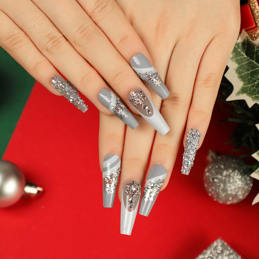 Christmas Wear Nail Tip Finished Product Removable