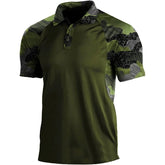 Polo Shirt Lapel Zipper Short-sleeved T-shirt Men shopluxelook.store