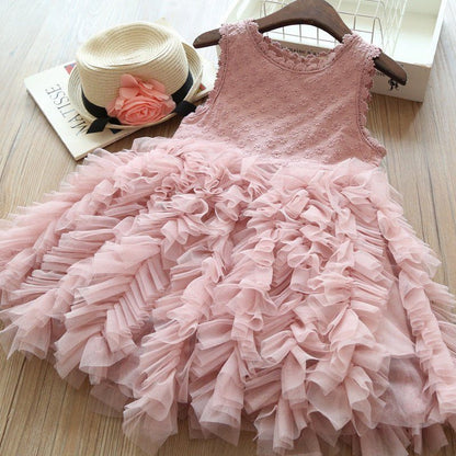 Dress Sleeveless Girl Summer Dress Puff Dress - Luxury 0 by Shop Luxe Look