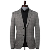 Plaid Suit Men Stretch Casual Slim Fit shopluxelook.store