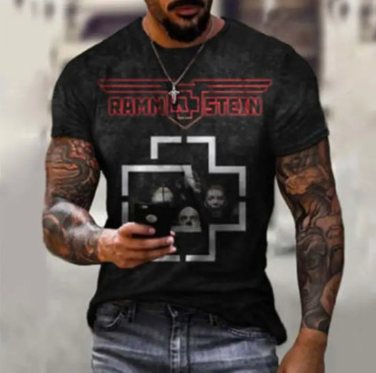 3D Printed T-shirt Short Sleeve Men shopluxelook.store