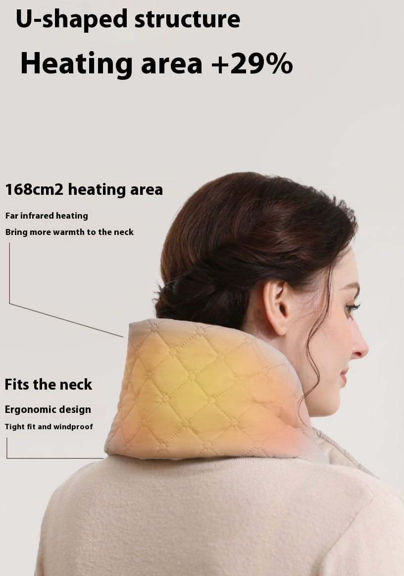 electric heating scarf-Electric Heating Scarf 3 Gear Heating Pads Outdoor Warm Heated Scarf USB Heater Thermal Shawl Neck Brace Warm Bib For Women Men-shopluxelook.store