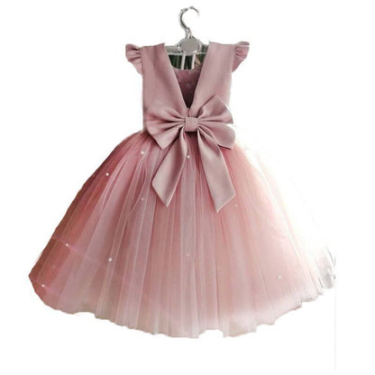 European And American Birthday Flower Girl Princess Dress Flower Girl Dress Girl long - Luxury 0 by Shop Luxe Look