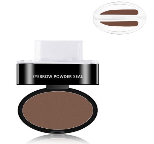 eyebrow powder stamp-Eyebrow Powder Stamp Tint Stencil Kit Cosmetics Professional Makeup Waterproof Eye Brow Stamp Lift Eyebrow Enhancers Stencil Kit-shopluxelook.store