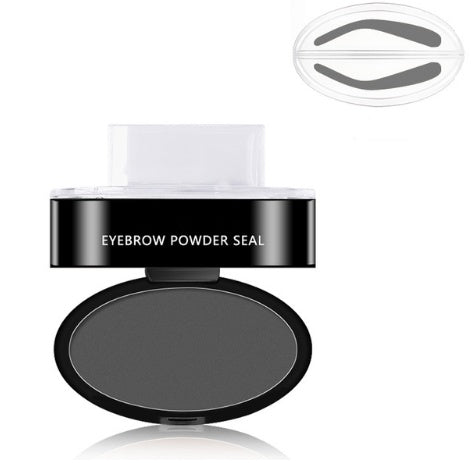 eyebrow powder stamp-Eyebrow Powder Stamp Tint Stencil Kit Cosmetics Professional Makeup Waterproof Eye Brow Stamp Lift Eyebrow Enhancers Stencil Kit-shopluxelook.store