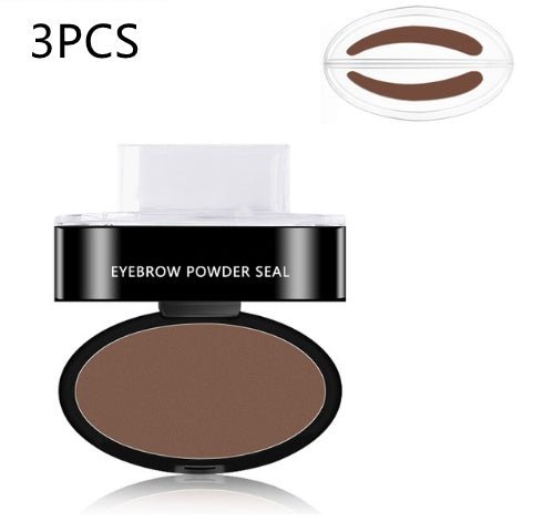 Eyebrow Powder Stamp Tint Stencil Kit Cosmetics Professional Makeup Waterproof Eye Brow Stamp Lift Eyebrow Enhancers Stencil Kit - Luxury 0 by Shop Luxe Look