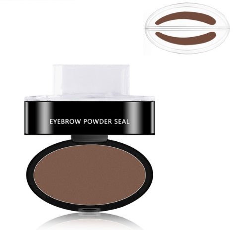 eyebrow powder stamp-Eyebrow Powder Stamp Tint Stencil Kit Cosmetics Professional Makeup Waterproof Eye Brow Stamp Lift Eyebrow Enhancers Stencil Kit-shopluxelook.store