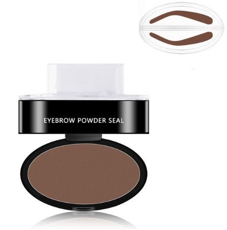 eyebrow powder stamp-Eyebrow Powder Stamp Tint Stencil Kit Cosmetics Professional Makeup Waterproof Eye Brow Stamp Lift Eyebrow Enhancers Stencil Kit-shopluxelook.store