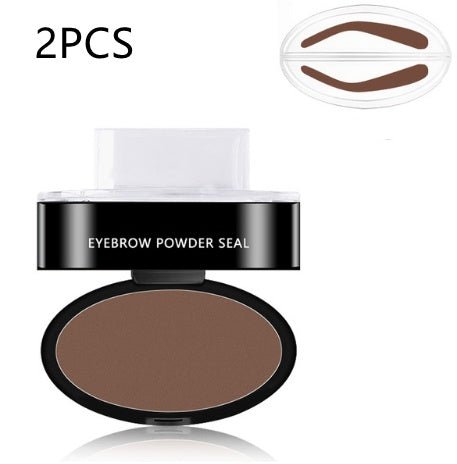 Eyebrow Powder Stamp Tint Stencil Kit Cosmetics Professional Makeup Waterproof Eye Brow Stamp Lift Eyebrow Enhancers Stencil Kit - Luxury 0 by Shop Luxe Look