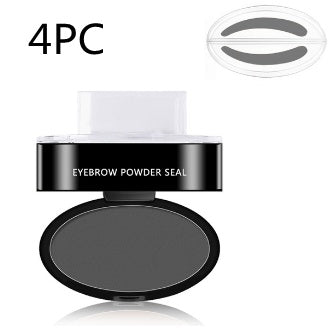 eyebrow powder stamp-Eyebrow Powder Stamp Tint Stencil Kit Cosmetics Professional Makeup Waterproof Eye Brow Stamp Lift Eyebrow Enhancers Stencil Kit-shopluxelook.store