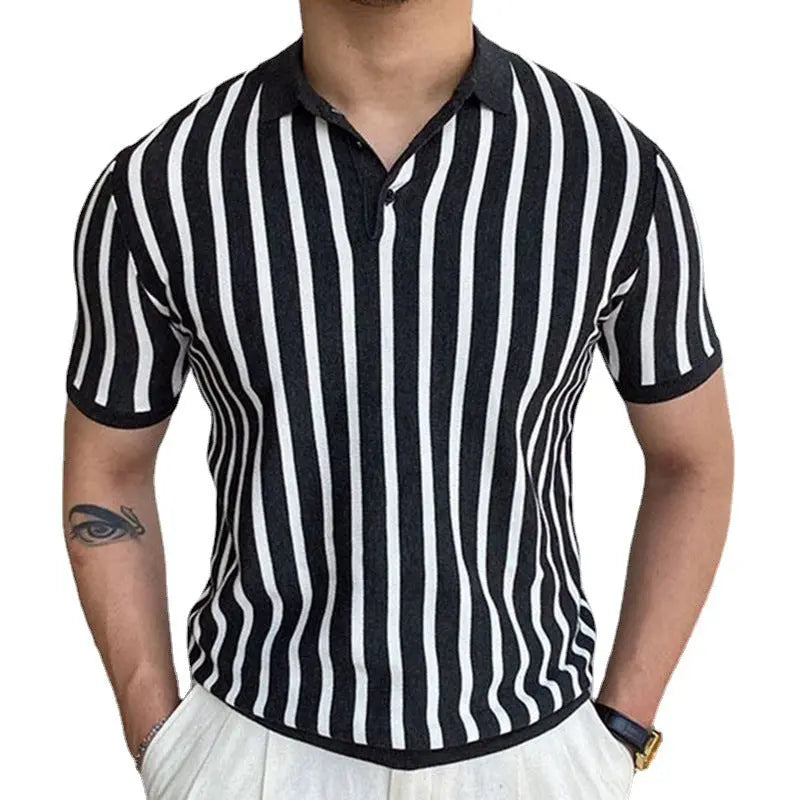 Knitwear Short Sleeve Business Polo Shirt Men shopluxelook.store