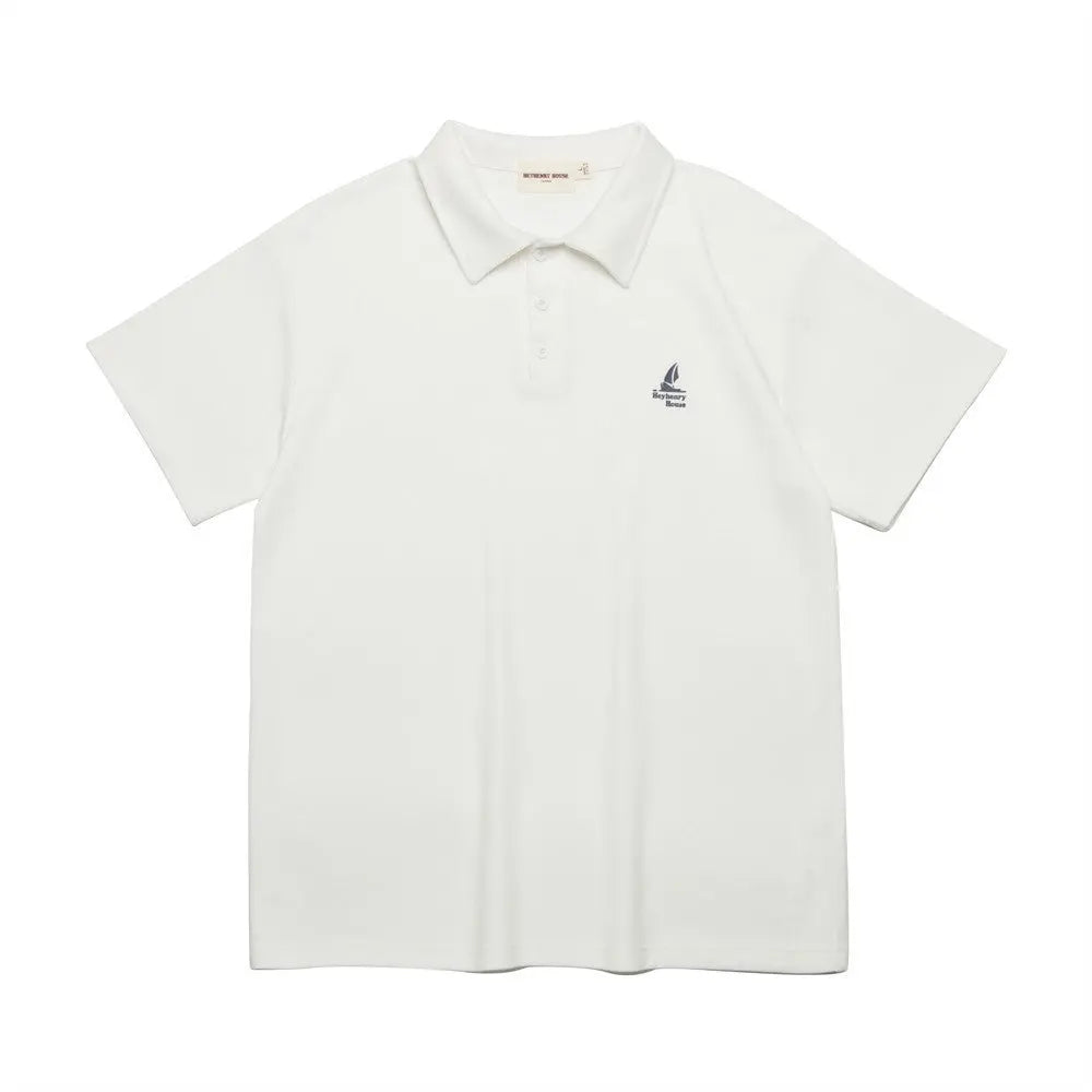 Printed Small Icon Polo Shirt Summer Simplicity Men shopluxelook.store