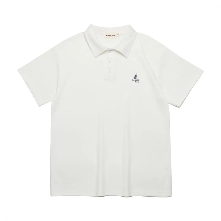 Printed Small Icon Polo Shirt Summer Simplicity Men shopluxelook.store