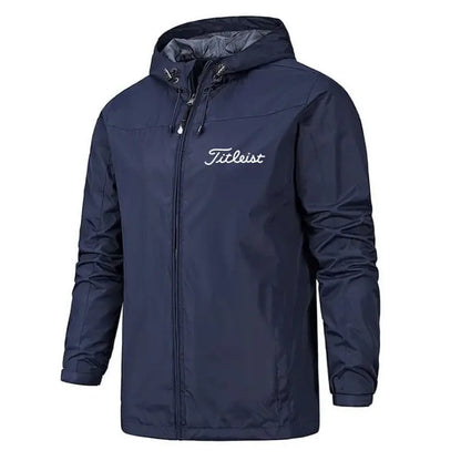 Men's Waterproof Windbreaker Jacket - Dark Blue 2 / 3 Extra Large